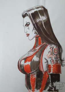 Tacito, Franck - 1 Original colour drawing - Claudia, Chevalier Vampire | Catawiki