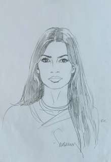 Francq, Philippe - 1 Original drawing - Largo Winch - Héroïne - EK - 2020 | Catawiki