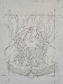 Celoni, Fabio - 1 Original preliminary drawing - Duckenstein - Variant Cover originale Fabio Celoni – Topolino n°3179 “Duckenstein”