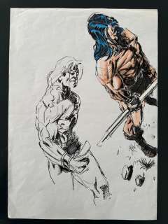 Roland Boschi - 1 Original drawing - Conan - 1999