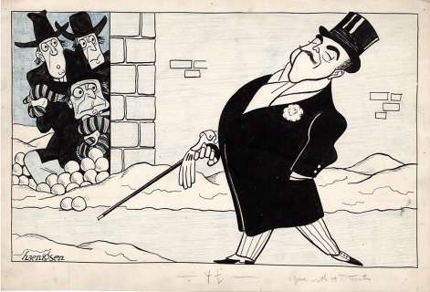 Harry Haenigsen - Men About To Throw Snowballs At Gentlemen