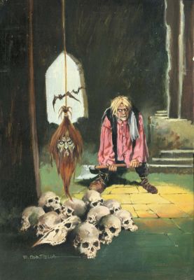 Rafael Cortiella | Original cover terror – Carruaje Fúnebre de Curtis Garland – Cortiella | Origin Of Comics