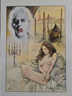 Raimondo, Luca - 1 Original colour drawing - Sexy Horror Movie - Nosferatu | Catawiki