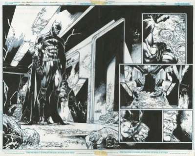 Batman - The Dark Knight - hæfte 8 side 2 & 3 - Splash - original side - Rob Hunter