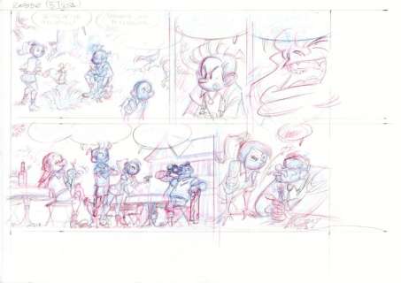 Cambré, Charel - 1 Original preliminary page - Robbedoes 3 - De Wolfman - 2018 | Catawiki