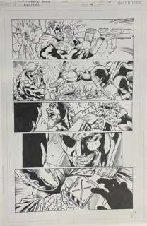 Eduardo Pansica (Blue Lines) + Vicente Cifuentes (Inker) - 1 Original page - Deathstroke #6, Page 13 | Catawiki