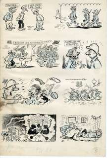 Pellos, René - 1 Original page - Les Pieds Nickelés #21 - Les Pieds Nickelés soldats - 1949 | Catawiki