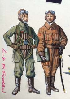 Funcken | Original gouache illustration (p.153) for " Les Uniformes & Armes volume 3  - Guerre 1939-45 "  - (1974) | Catawiki