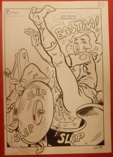 Angiolini, Sandro - 6 Original page - La Poliziotta #43 - "Gli attrezzi erotici del Sexy Shop" - 1983 | Catawiki