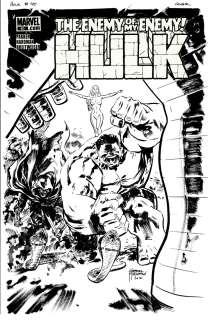 Gabriel Hardman - Hulk #40 Cover (Red Hulk, Omegex,the Black Fog All Battling Zero/One!) 2010
