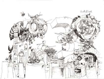 Farel Dalrymple - It Will Always Hurt #3 - Cover Illustration