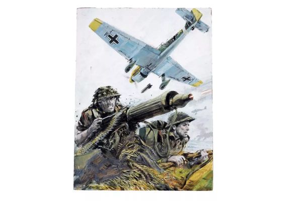 Original artwork for Battle Picture Library No. 1583 “Dead Men of Callais” | misc / divers