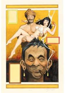 Jim Silke - 1 Original colour page - Bettie Page | Catawiki