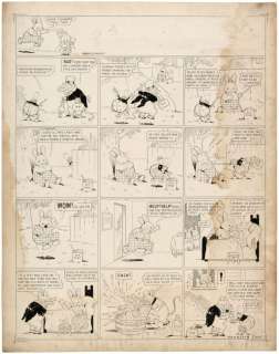 HARRISON CADY 1921 â€œPETER RABBITâ€ SUNDAY PAGE ORIGINAL ART- TRICKY LADYBUG. | Hake’s