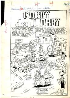 Colantuoni, Tiberio - 8 Original page - Cucciolo #20 - "L‘obby degli obby" - 1962