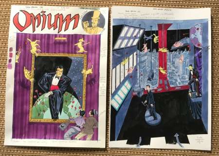 Daniel Torres - 2 Original colour drawing - Ilustraciones para exposición - Exposición Ateneo Valencia 92 - 1992 | Catawiki