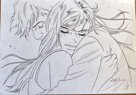 Jim - 1 Original drawing - Une nuit à Rome | Catawiki