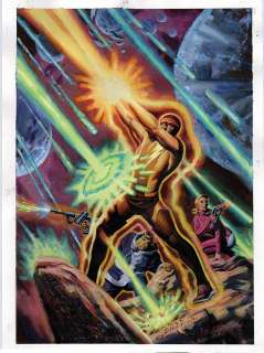 Steve Rude | Thuneworld Trade Paperback Cover 22x30 Watercolor Painting | Steve Rude