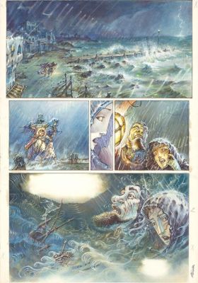 Thierry Ségur - Planche originale n°2 - Le roi des méduses