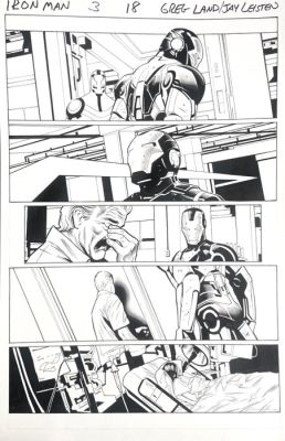 Land, Greg / Leisten, Jay - 1 Original page - Iron Man 3-18 | Catawiki