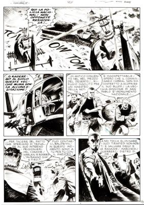 Dotti, Maurizio - 3 Original page - Dampyr #70 - "Nel deserto di Atacama" - 2006 | Catawiki