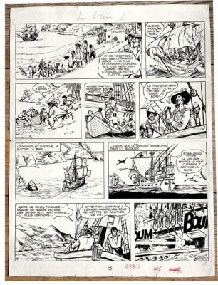 Sirius - 1 Original page - Simon le danseur T1 - La Rade des Vaisseaux - pl.3 - 1970 | Catawiki