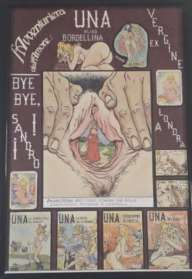 Angiolini, Sandro - 1 Original drawing - L’ Avventuriera dell’ amore - Una Alias Bordellina | Catawiki