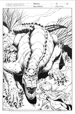 Mike Wieringo - 1 Original page - Meridian - #8 page 22 Splash Page - 2001 | Catawiki