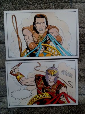 Mitton, Jean Yves / Charrance, Jocelyne - 2 Mise en couleur - Ben Hur - Lot de 2 mises en couleurs originales