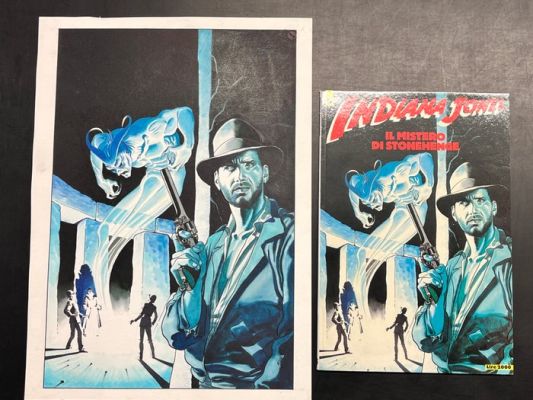 Riboldi, Enea - Original cover - Indiana Jones Il mistero di Stonehenge | Catawiki