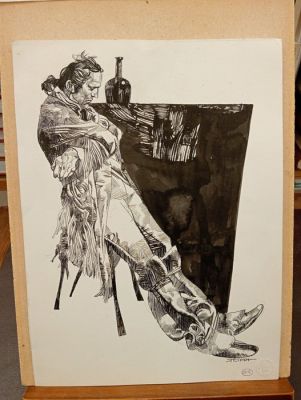 Toppi, Sergio - Original drawing - Figure in Western style