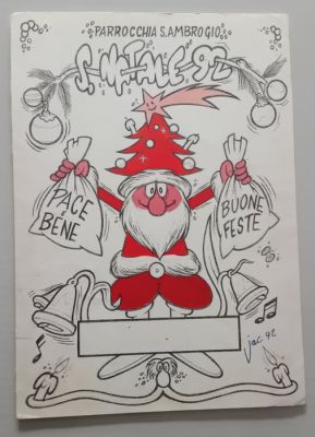 Jacovitti / Studio Soldatino - 1 Original drawing - Babbo Natale - Buon Natale - 1992 | Catawiki