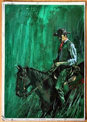 Bofill, Beltrán (Noiquet) - 1 Original colour drawing - Western - Forked Trail. Jack Bassett. Hale - 1960 | Catawiki