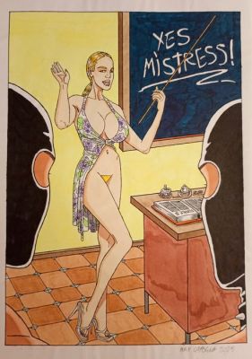 Max Capogna - 3 Feutres - Pin Up - L‘insegnante - 2025