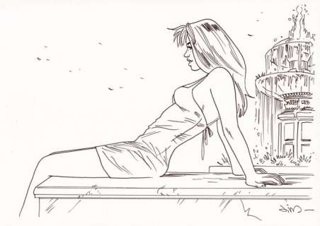 Jim (Terrasson, Thierry) | Original illustration  - Marie  - Een nacht in Rome | Catawiki