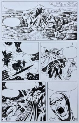 Mitton, Jean-Yves - 1 Original page - The Silver Surfer - la Porte Etroite | Catawiki
