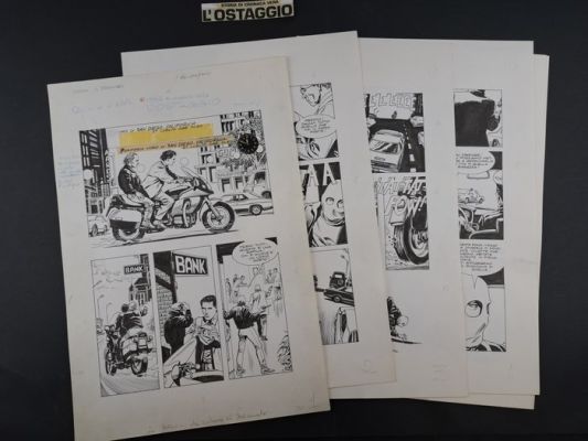 Freghieri, Giovanni - 8 Original page - Storia di Cronaca Vera: L’Ostaggio | Catawiki