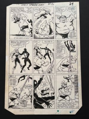 Milgrom, Al & Mooney, Jim - 1 Original page - Spectacular Spider-Man - #91 Featuring Black Cat! - 1984 | Catawiki