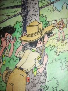 Wasterlain, Marc | Original illustration in colour  - Le Patrouille des Castors l’intégrale 7  - Dr. Zwitser en de Beverpatroelje  - (2016) | Catawiki