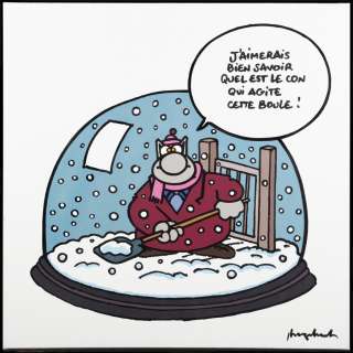 Geluck | Acrylique sur toile représentant le chat… | Millon