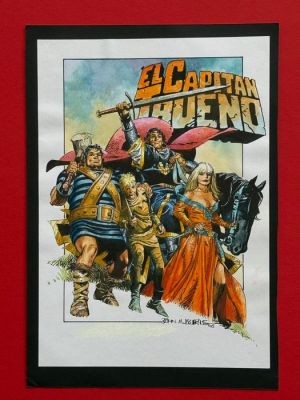 John M. Burns - 1 Original drawing - El Capitan Trueno - 2005