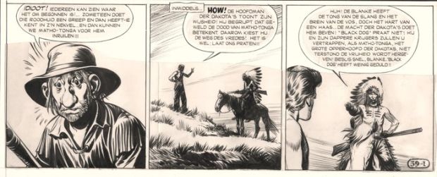 Kresse, Hans G. - 1 Bande dessinée originale - Matho Tonga - De Laatste der Mandan’s - 1969 | Catawiki