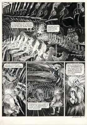 Daria Schmitt | La Tête de mort venue de Suède - Planche originale n° 09 | Daniel Maghen