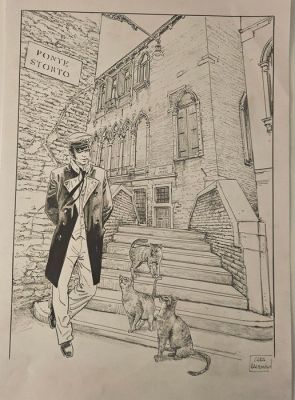 Raimondo, Luca - 1 Original drawing - Corto Maltese - Favola di Venezia - Tributo a Hugo Pratt - 2026 | Catawiki