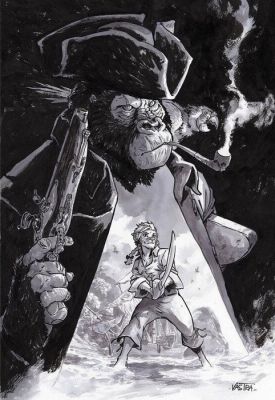 Vastra, Sebastien - 1 Original drawing - Jim Hawkins - Ombre et lumière - 2025 | Catawiki