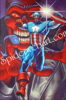 Greg Hildebrandt - Captain America vs Red Skull