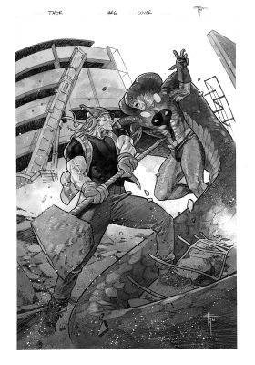 Continue Shopping | THOR #6 FRANCESCO MOBILI ORIGINAL COVER ART | Scott’s Collectables