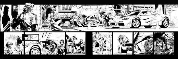 Sean Murphy | The Last Driver, Volume 2, Page 02-03 - Original Artwork by Sean Murphy | Pulp’s Art