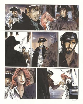 Bernard Vrancken | Nouvelle France, Chapitre VI, planche ori | Daniel Maghen