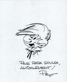 Peyo | Johan et Pirlouit, illustration au feutre… | Millon